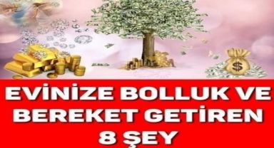 Evinize bolluk bereket getiren 8 şey