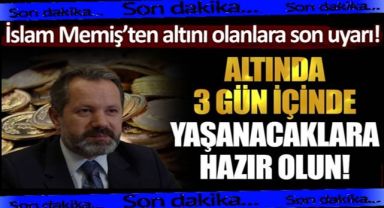 Altını olanlar dikkat