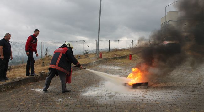 HASTANE ÇALIŞANLARINA YANGIN EĞİTİMİ