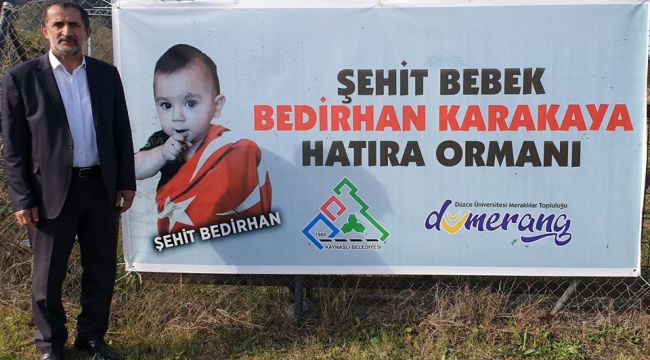 FİDANLAR ŞEHİT BEBEK BEDİRHAN İÇİN DİKİLDİ