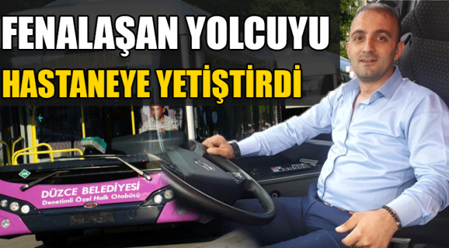 Duyarlı Otobüs Şoförü Hayat Kurtardı