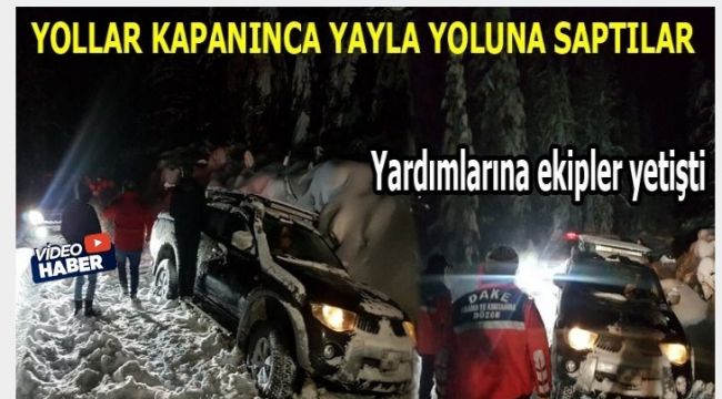 Yaylada Mahsur Kalan 4 Kişilik Aile Kurtarıldı