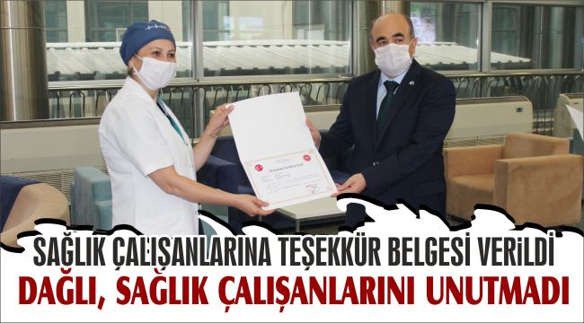 Vali Dağlı’dan Sağlıkçılara Moral