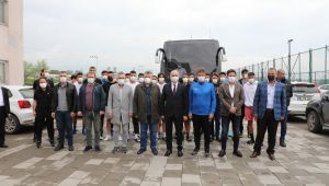 Başkan Özlü’den deplasman öncesi moral ziyareti