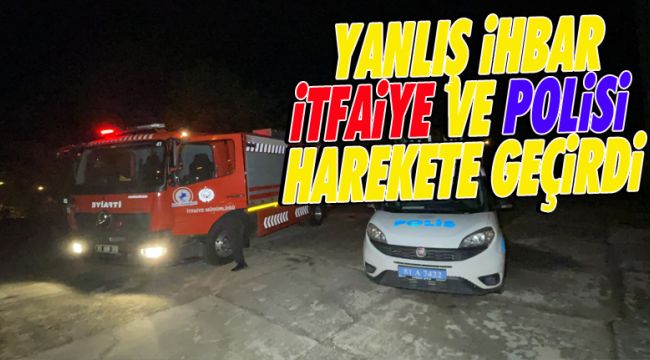 Okulda Yangın Var İhbarı İtfaiye Ve Polisi Harekete Geçirdi