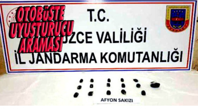 Otobüse Uyuşturucu Operasyonu