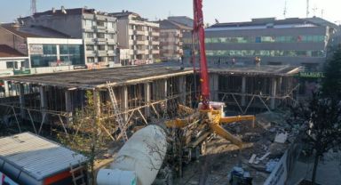 Cami meydan çarşı konsepti şekilleniyor