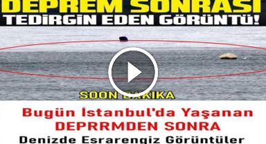 Deprem Sonrası Denizdeki Hareketlilik ve Köpükleşme Vatandaşları Tedirgin Etti
